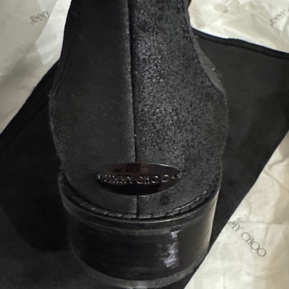 Jimmy Choo Black Heeled Boots - Picture 10 of 14